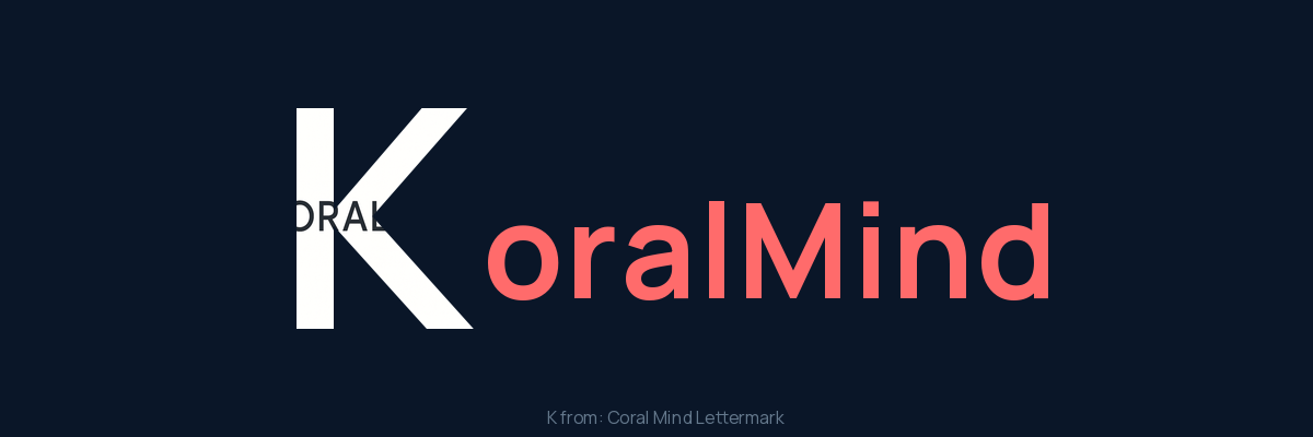 K from Coral Mind Lettermark
