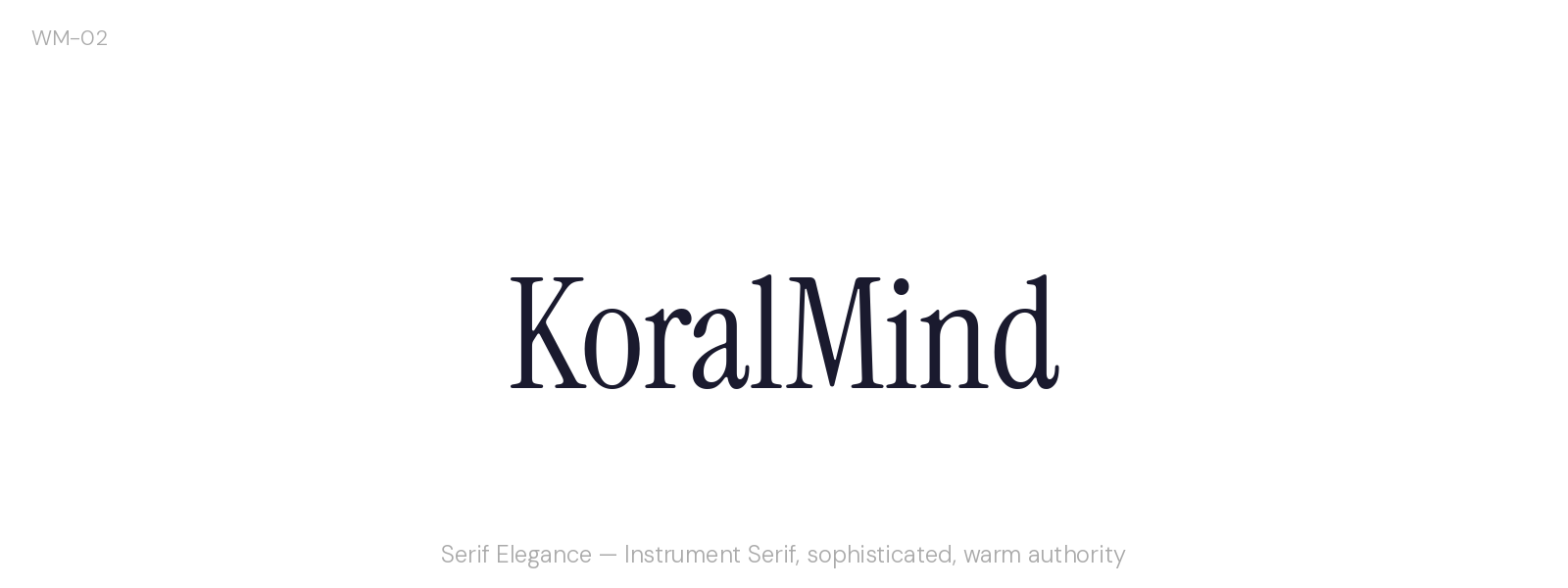 WM-02 — Serif Elegance